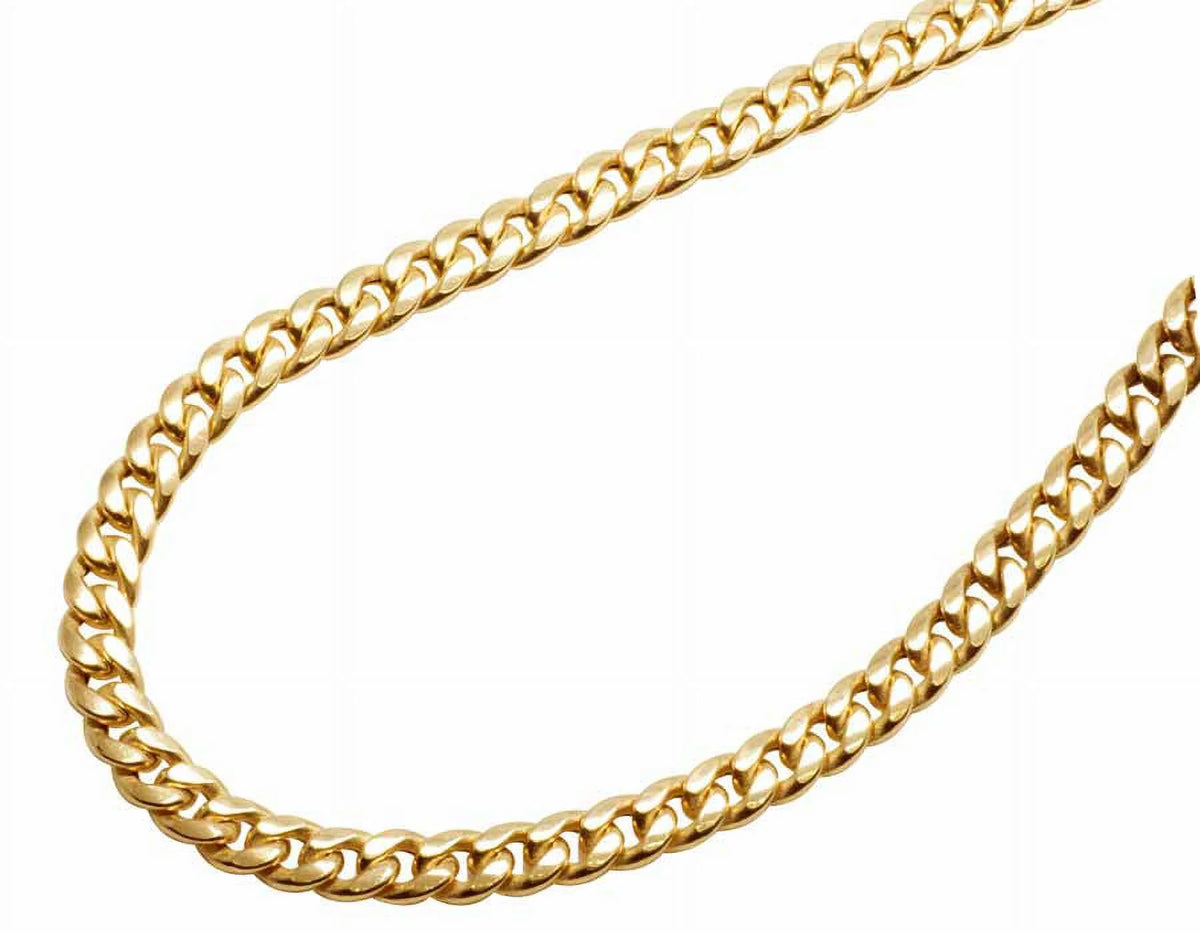 10K Yellow Gold Miami Cuban Link Chain M73433