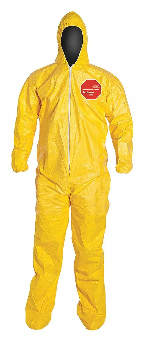 Yellow XL Hooded Coveralls A613548