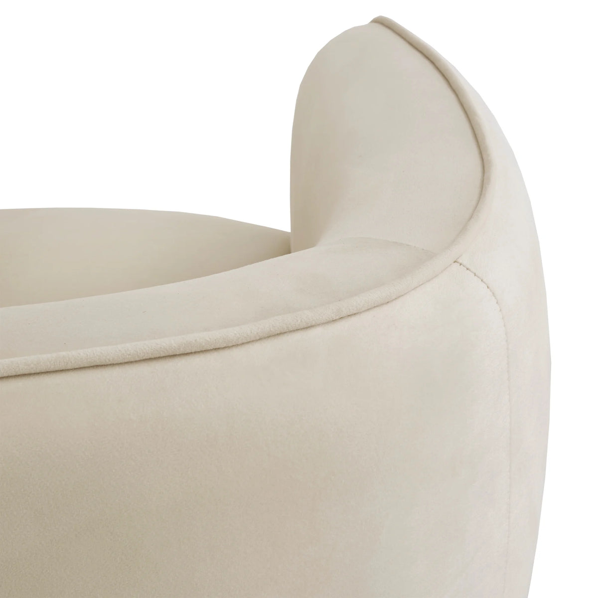 Beige Velvet Upholstered Accent Chair D944693