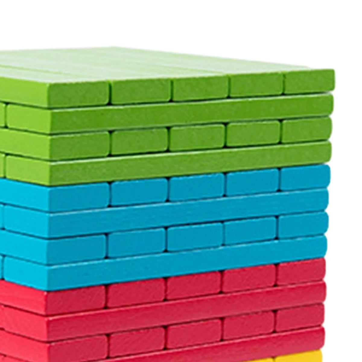 100 Pieces Wooden Stacking Blocks Building Kits Board Game R1246